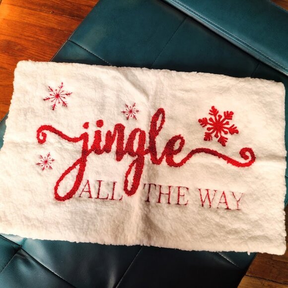 Decorative Christmas Pillow Cover Soft Lumbar Throw Case Holiday Accent Decor - Picture 2 of 10